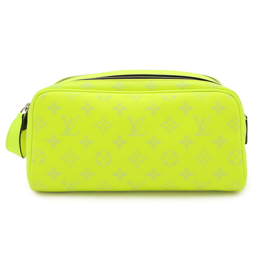LOUIS VUITTON Taigarama Dopp Kit Second Bag Clutch Handbag Yellow M10144